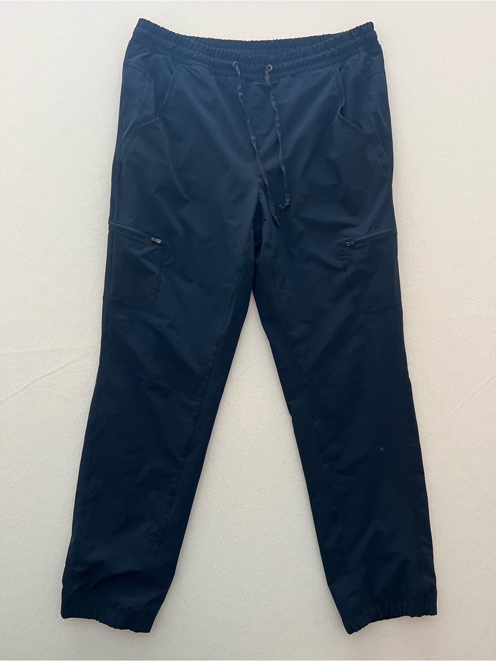 Eddie Bauer Women’s 8 Navy Fleece Lined Cargo Jogger Pants Gorpcore